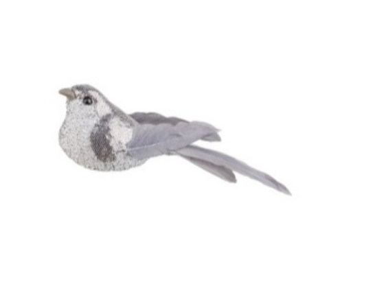 Clip On Silver Bird