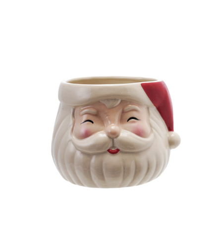 Santa Head Shaped Planter