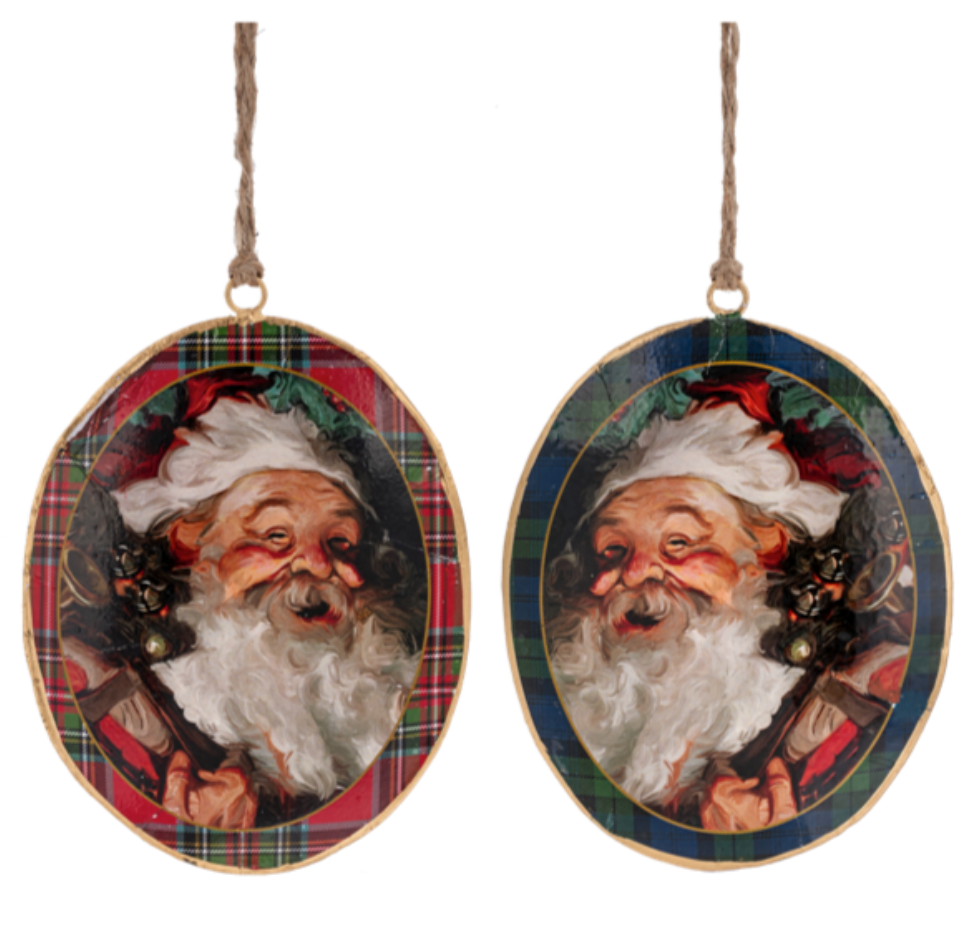 Holiday Vintage Santa Ornament