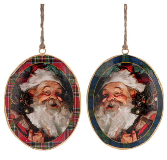 Holiday Vintage Santa Ornament