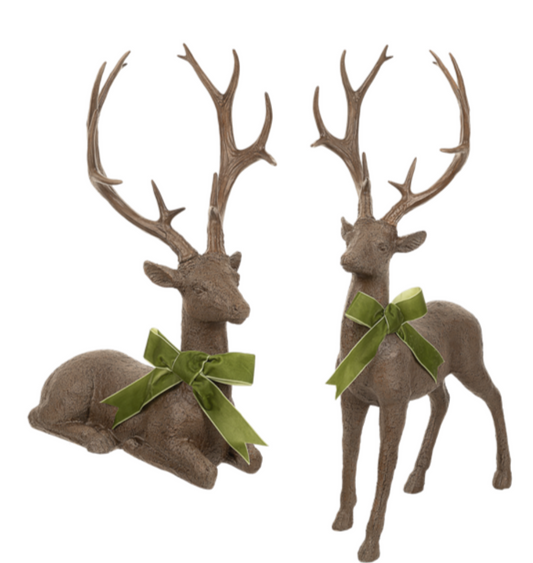 Carved Deer Set/2