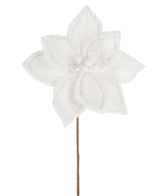 Sherpa Poinsettia Pick