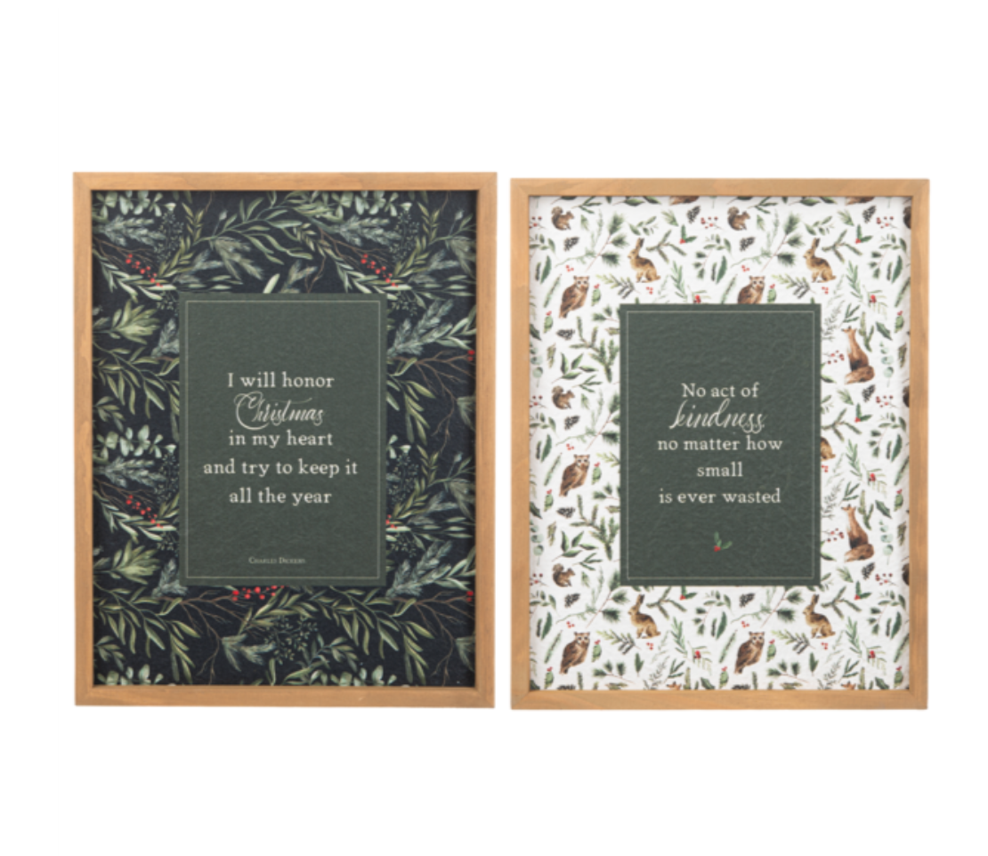 Woodland Framed Wall Decor ASST