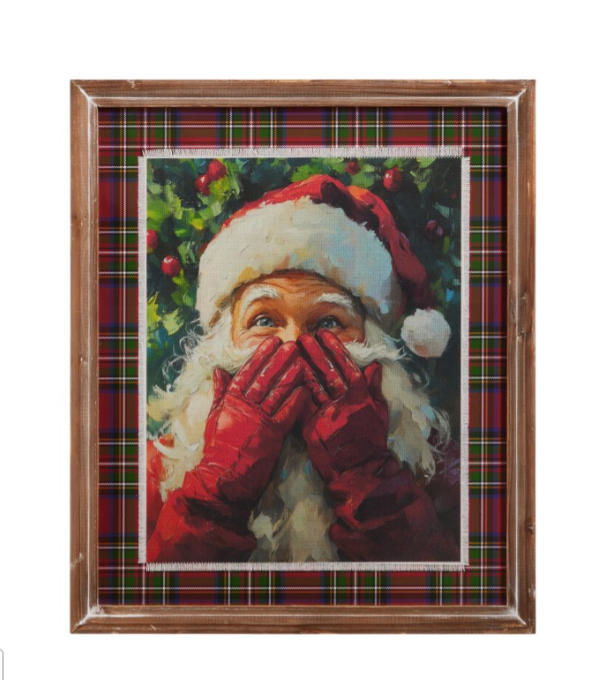 Santa's Secret Framed Wall Art