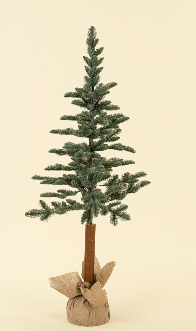Nordic Pine Tree W/Stump & Burlap