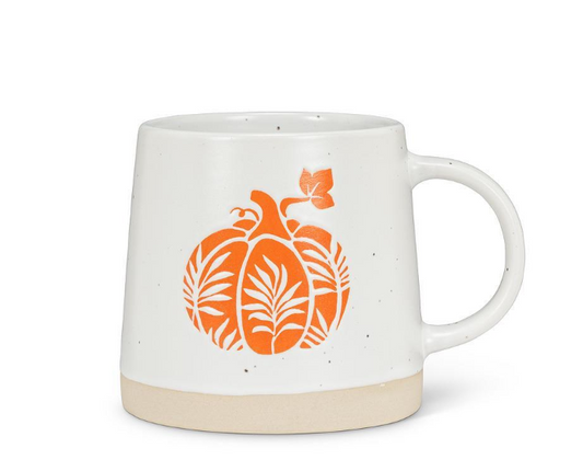 Wide Base Pumpkin Mug