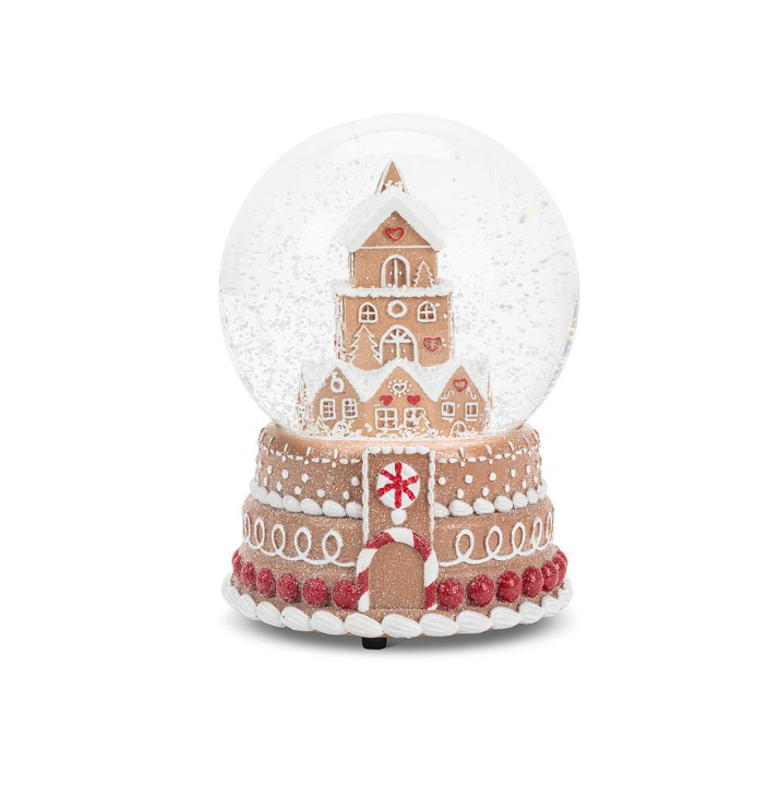 Gingerbread House Snow Globe