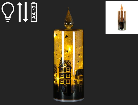 LED Candle W/ Rotating Scene