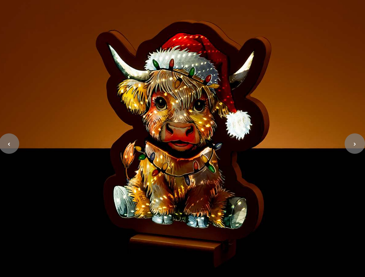 Highland Cow Infinity Light