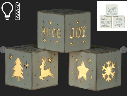 MDF LED Holiday Cube