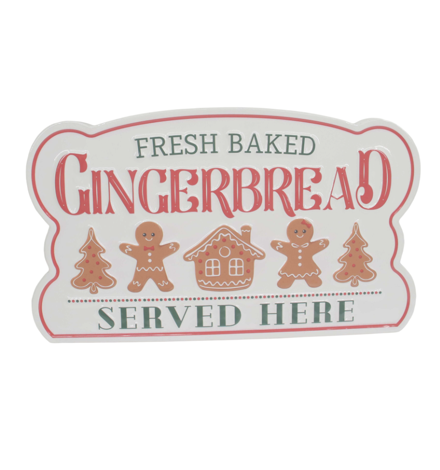 Metal Gingerbread Sign