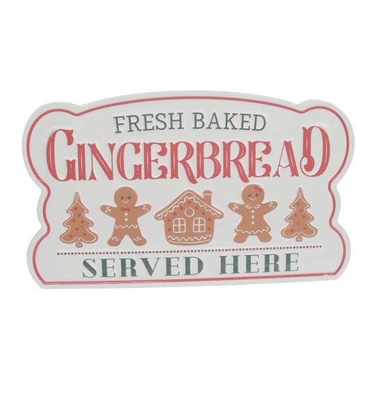 Metal Gingerbread Sign