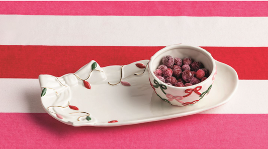 Bow Tray & Tidbit Bowl Set
