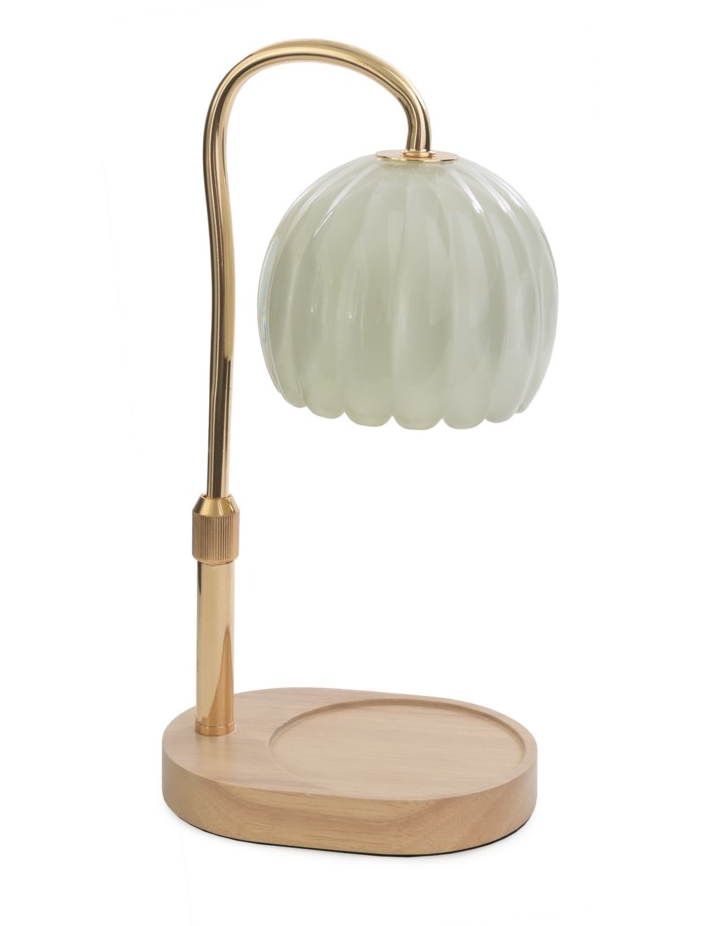Milk Glass Candle Warmer Lamp