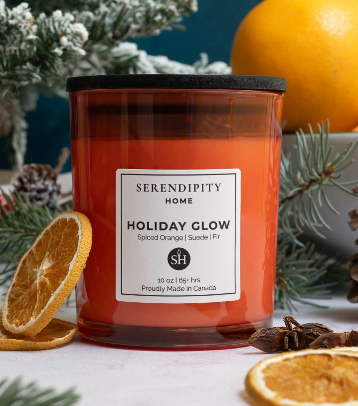 Holiday Glow - Spiced Orange, Suede & Fir