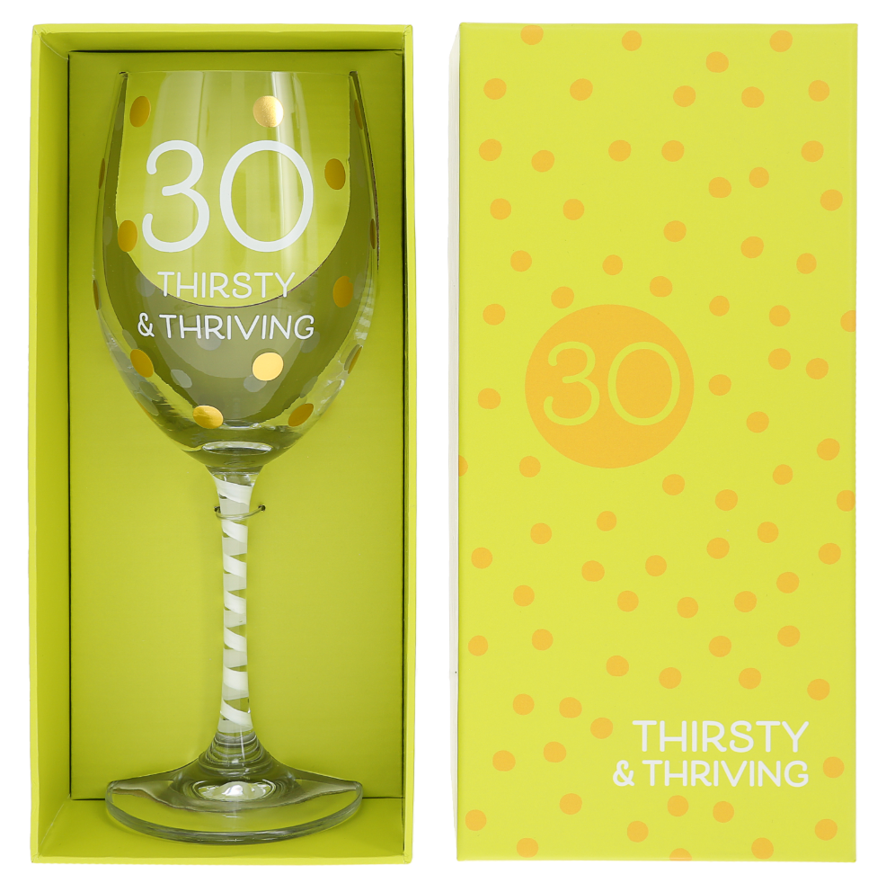 Boxed Birthday Wine Glass