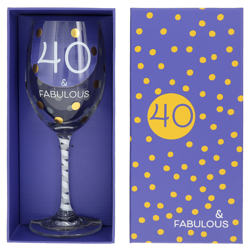 Boxed Birthday Wine Glass