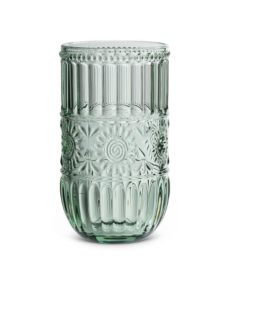 Green Sunflower Glassware