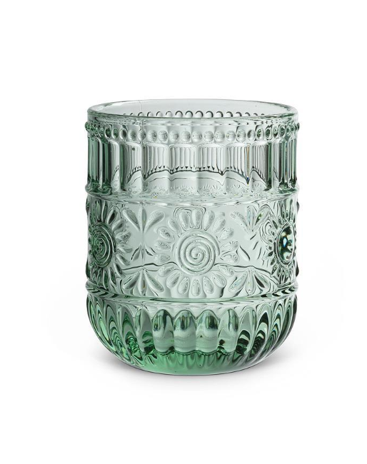 Green Sunflower Glassware