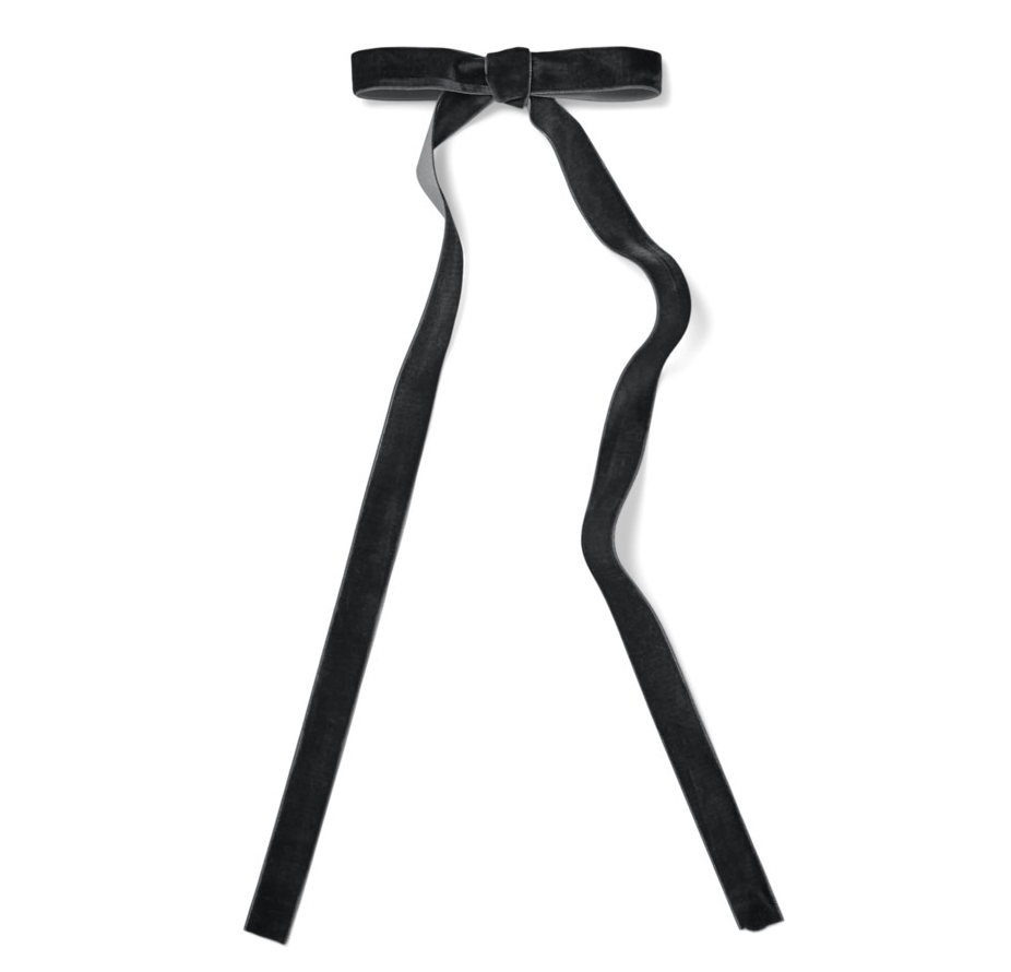 Thin Velvet Clip Bow Set/5