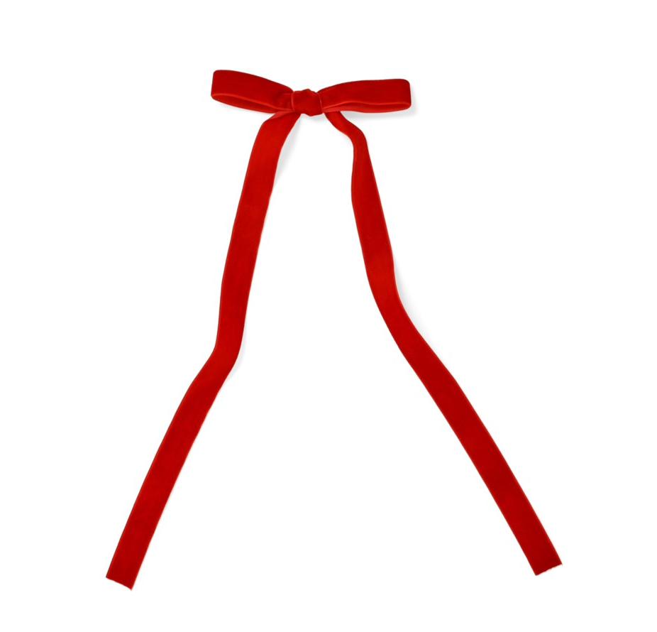 Thin Velvet Clip Bow Set/5