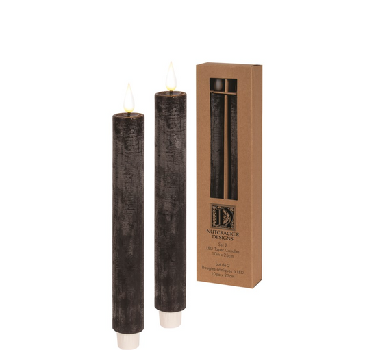 LED Bulky Taper Candle Set/2