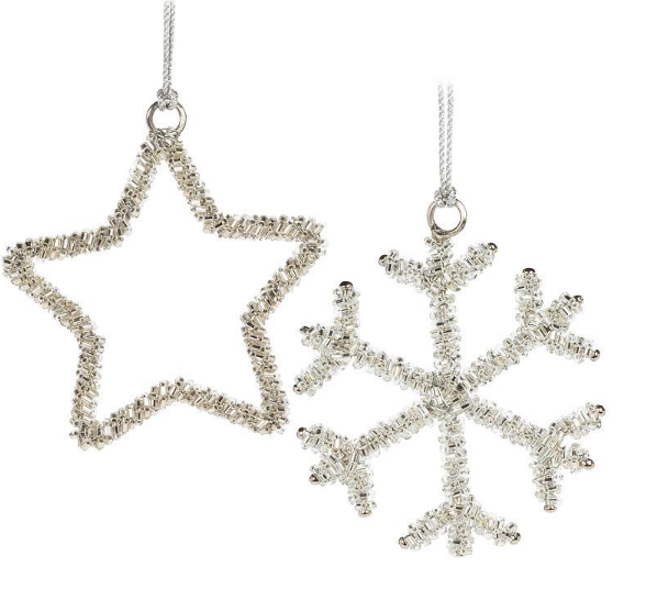 Beaded Outline Ornament