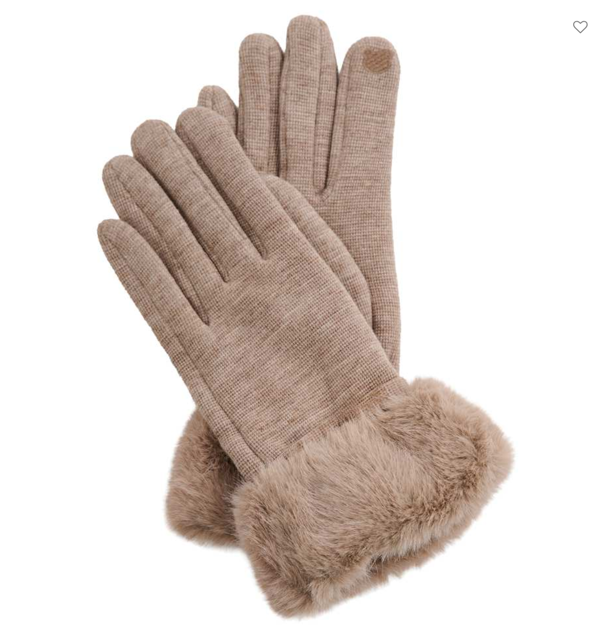 Faux Fur Knit Glove