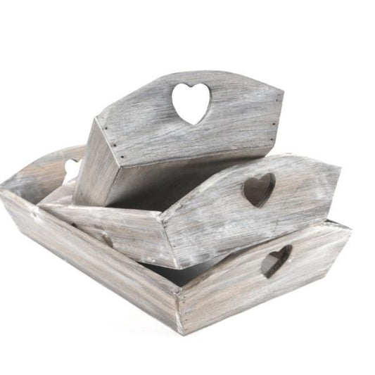 Wooden Heart Tray