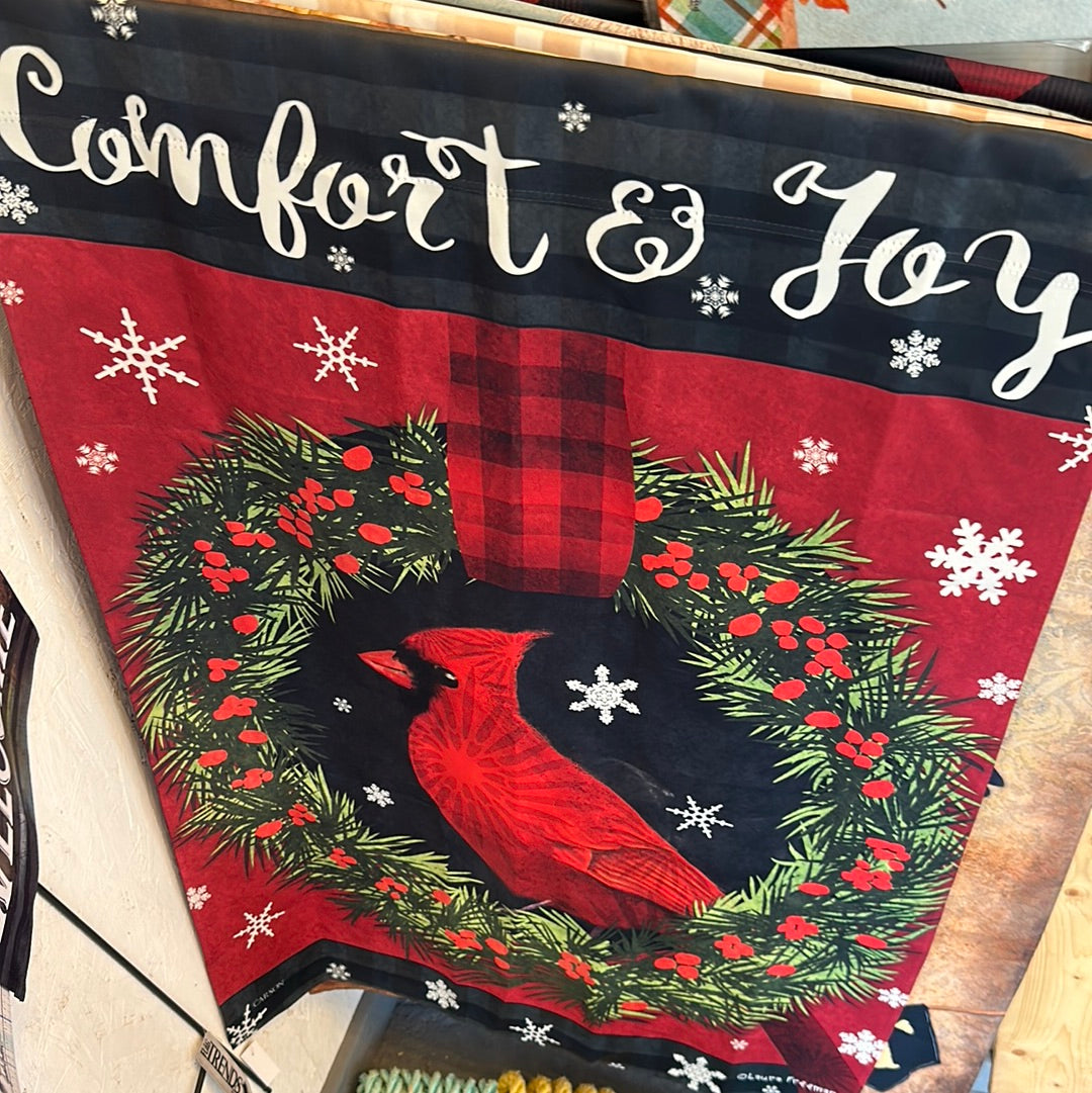 Comfort & Joy Cardinal Large Flag