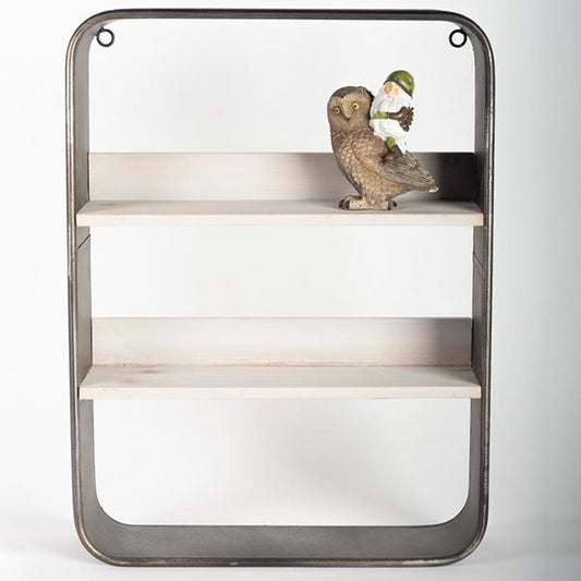 Rectangle Metal/Wood Shelf