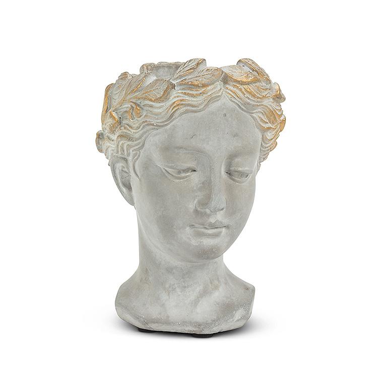 Woman Head Planter 6.5"H XS