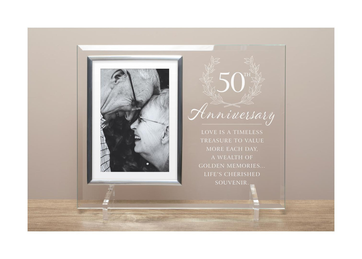 50th Anniversary Glass Frame