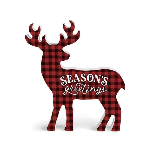 "Seasons Greetings" Deer Silhouette