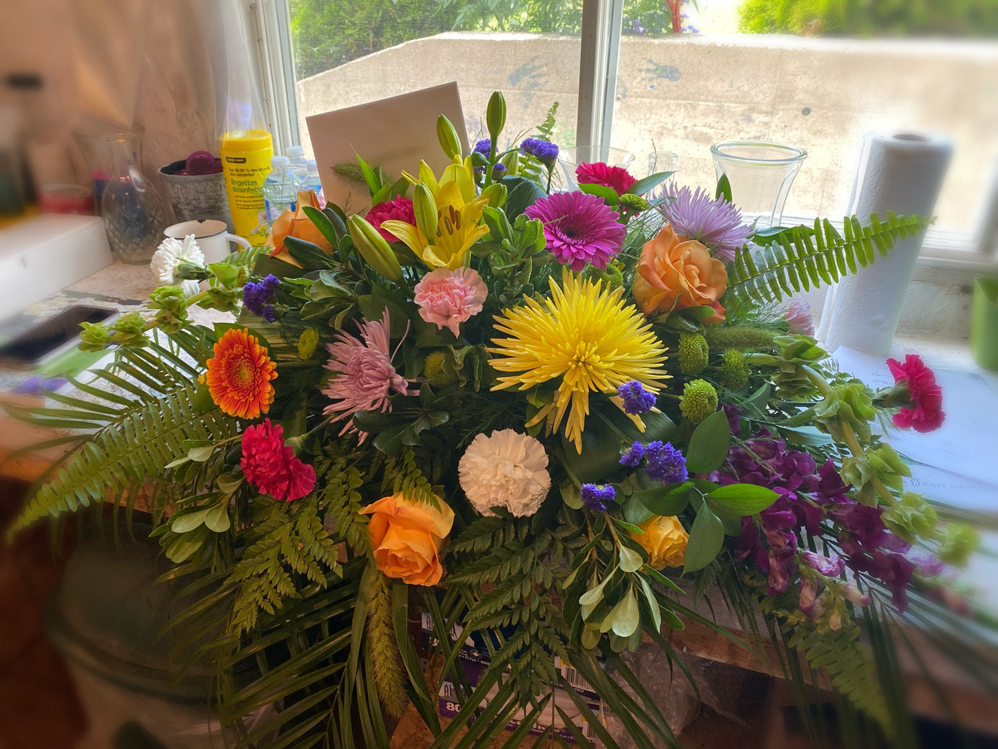 Beloved Brights Casket Spray